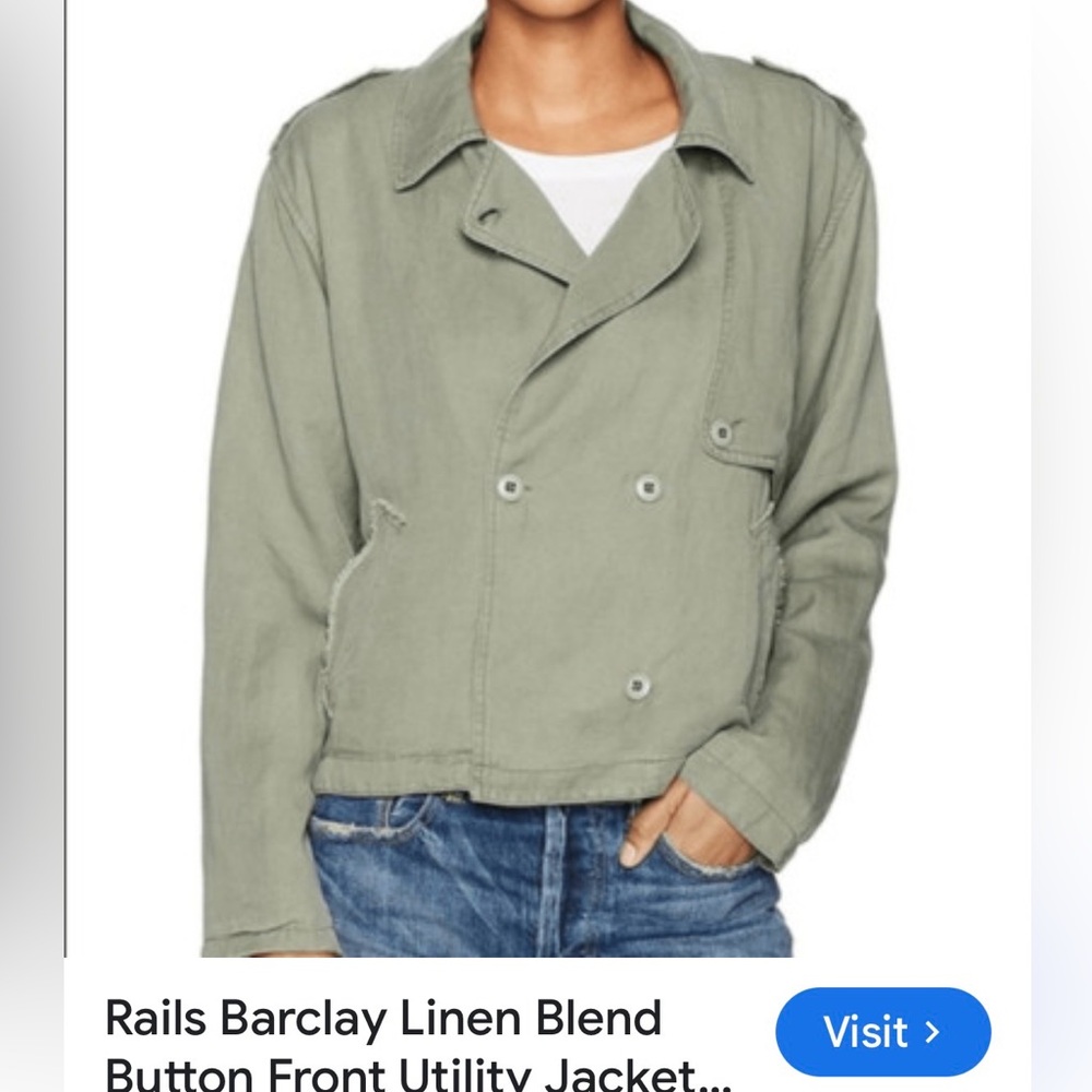 RAILS. ❤️. Sage Green Utility Jacket. L. Euc. So cool!!!!! - Picture 1 of 7